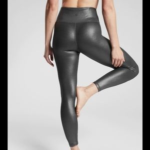 Elation Shimmery black Athleta leggings